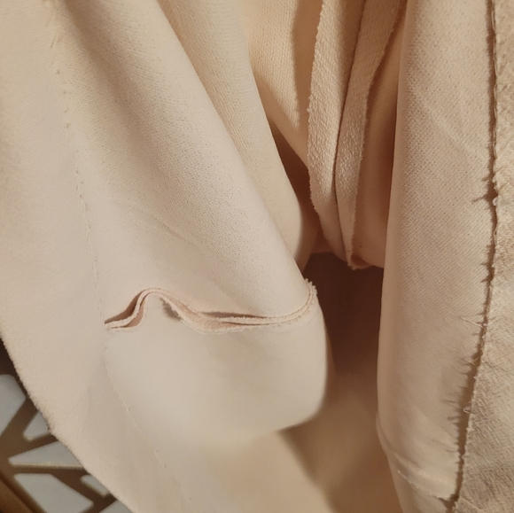 VINTAGE SEARS FASHIONS Cream Shift Dress with Crochet Detail - Picture 12 of 12